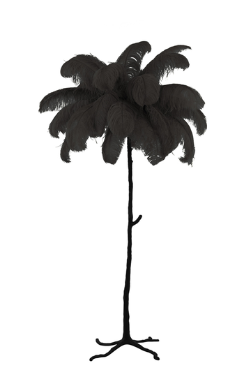 Feather golvlampa (Svart)