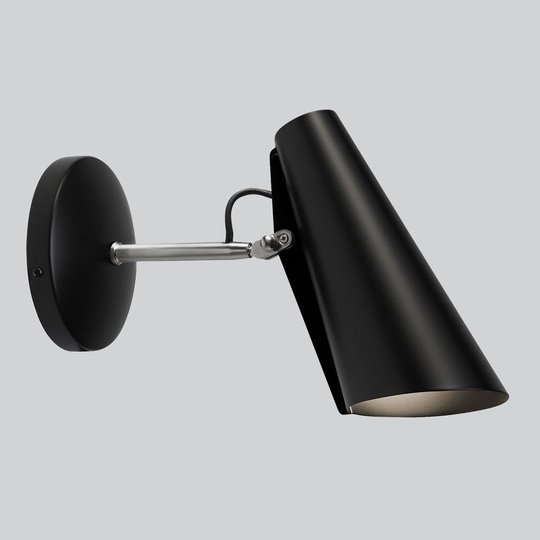 Northern Birdy - vägglampa 31,5 cm svart/stål