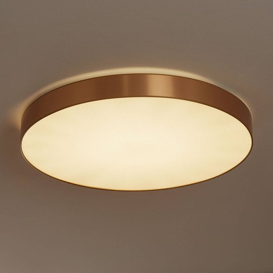 Taklampa Aurelia dimbar guldfärgad 78 cm