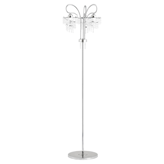 Golvlampa Dace med glashänge
