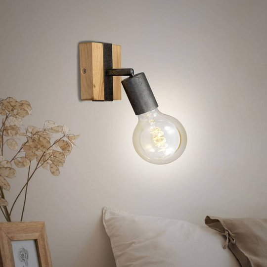 Vägglampa Wood Basic, 1 lampa