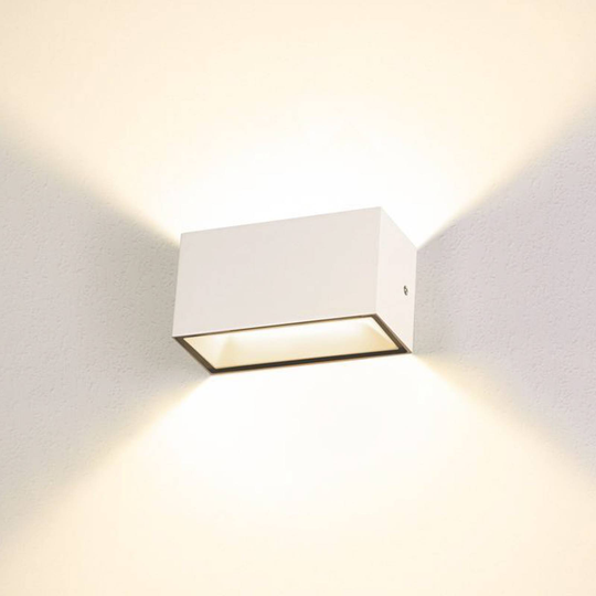 SLV Sitra LED-utomhusvägglampa up/down 20 cm vit