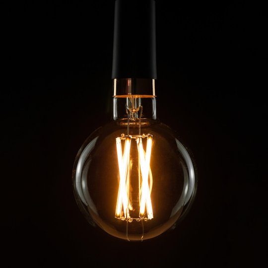 SEGULA LED-globlampa E27 15 W G125 2 200 K dimbar