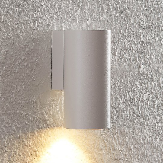Arcchio Dilana vägglampa, rund, 1 lampa, vit