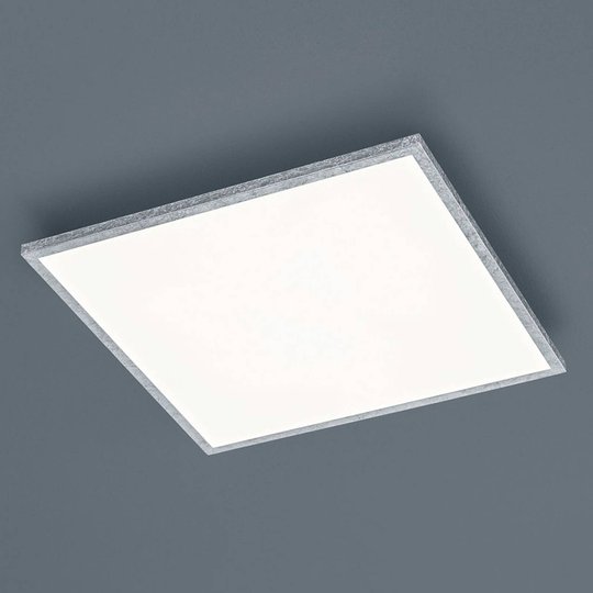 Helestra Rack LED-taklampa, dimbar kantig silver
