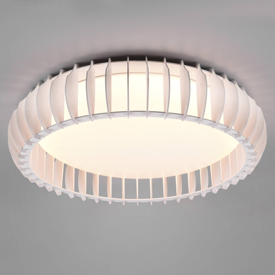 LED-taklampa Monte CCT, Ø 60 cm, vit