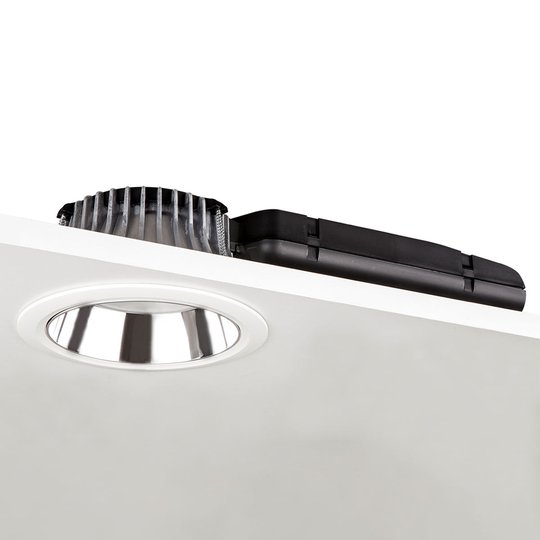 LED-downlight D70-RF155 HF 4 000 K vit/silver