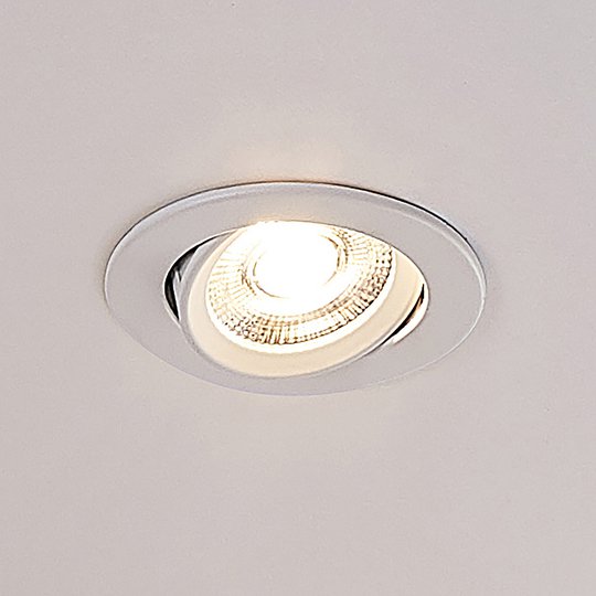 ELC Juno LED-inbyggnadsspot 3-pack vit, rund