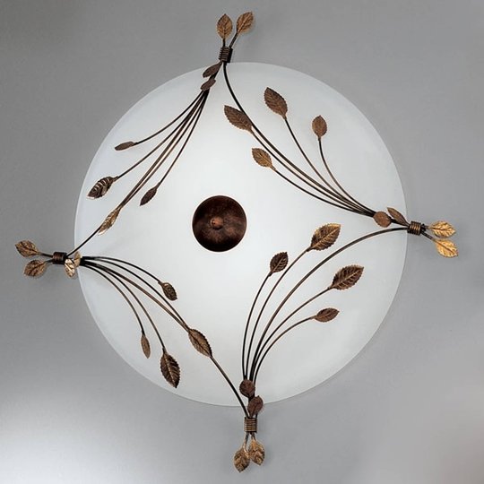 Foglie taklampa 67 cm, 3-armad