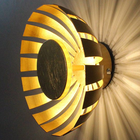 LED-vägglampa Flare Large, guld