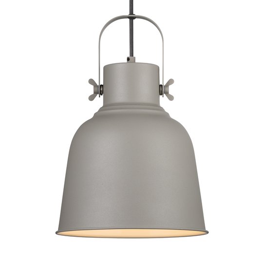 Pendellampa Adrian i grått, Ø 25cm