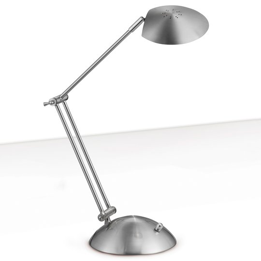 Matt nickelfärgad LED-skrivbordslampa Calcio