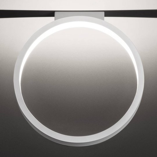 Ringformad designtaklampa Assolo, 43 cm