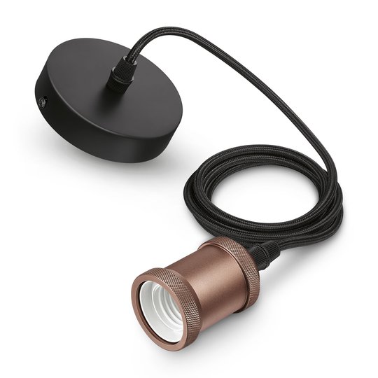 Philips Vintage hänglampa E27, roséguld