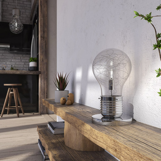 Futura bordslampa (Krom)