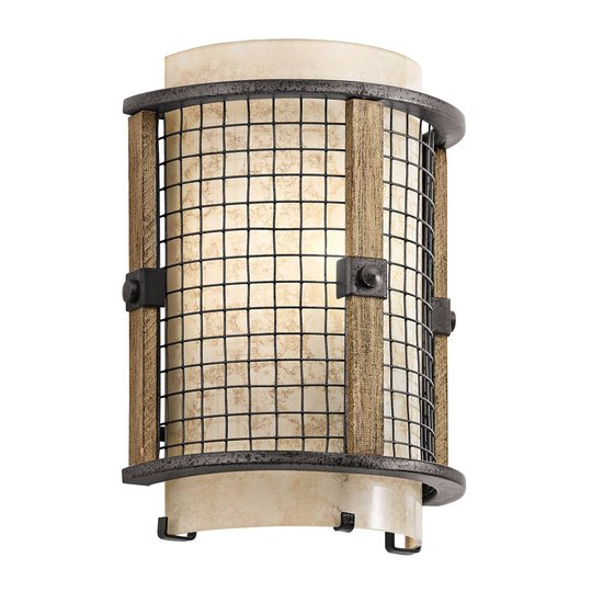 Rustik vägglampa Ahrendale