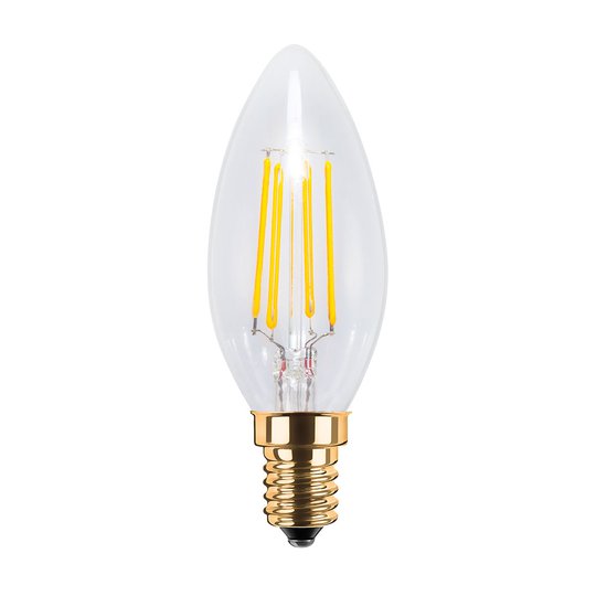 LED-kronljuslampa E14 4W 2 200 K 320 lm klar