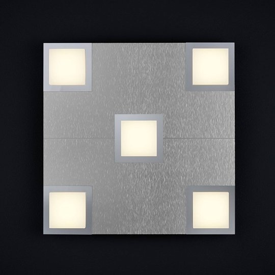 BANKAMP New Quadro taklampa 5 lampor, aluminium