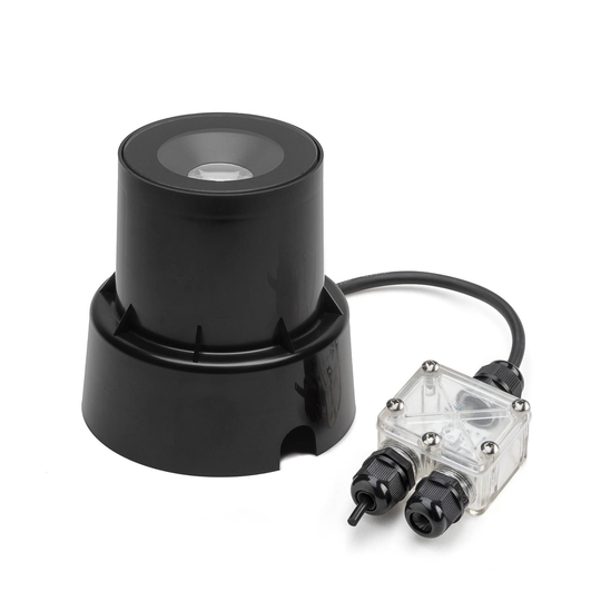 LED-golvinbyggnadslampa 7876, svart
