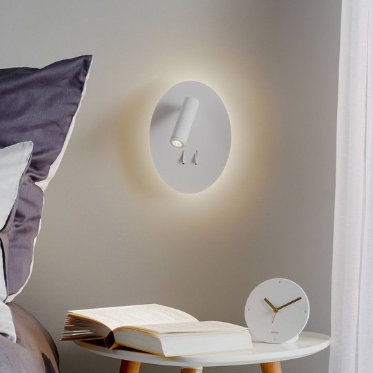 Helestra Orso LED-vägglampa med lässpot, oval