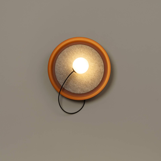 Milan Wire vägglampa Ø 38 cm kopparmetallic