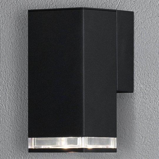 Utomhusvägglampa Antares downlight 16,5 cm, svart