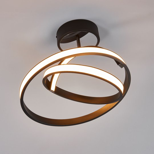 Largo – futuristisk LED-taklampa i svart