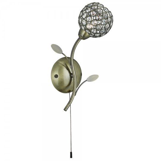 Bellis vägglampa (Antikmässing)