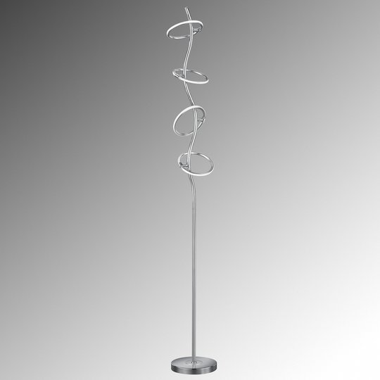 Vacker LED-golvlampa Olympus med dimmer, 4-flammig