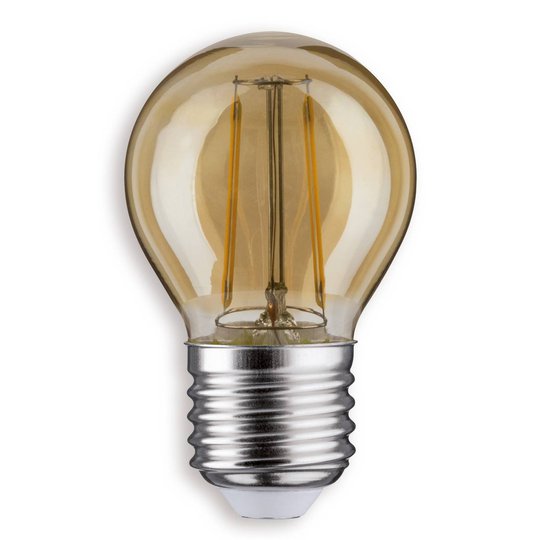 E27 2,5W 825 LED-dropplampa guld