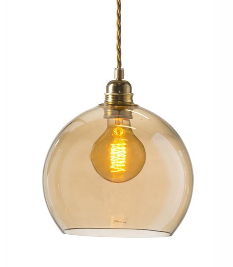 Rowan glaspendel 22cm (Mässing/guld)