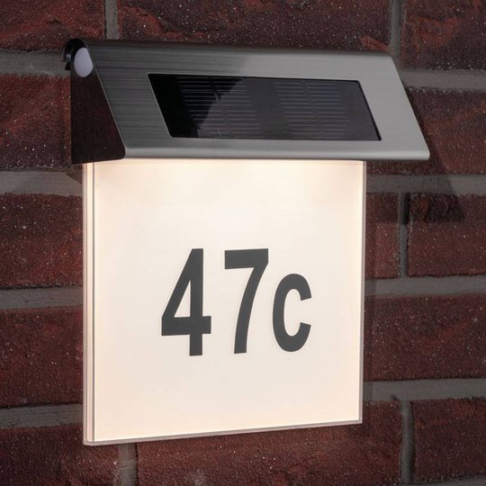 Paulmann soldriven husnummerlampa med LED, IP44
