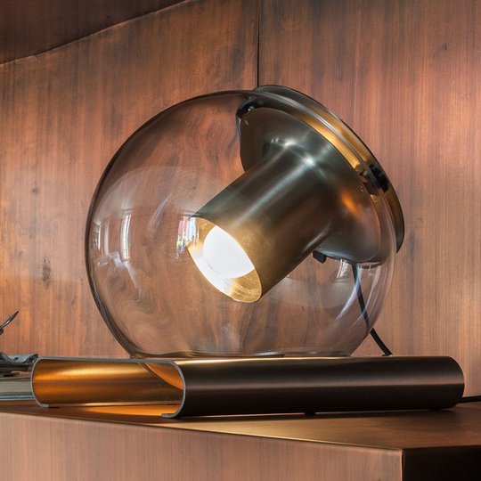Oluce The Globe - bordslampa av glas