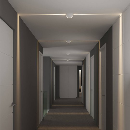LED-takinbyggnadslampa Spectra Recessed, IP54