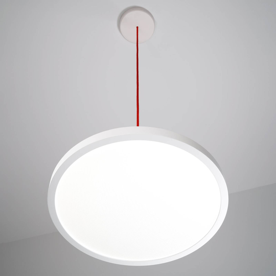 LED-hänglampa VIVAA 2.0 Ø 45 cm kabel röd 3 000 K