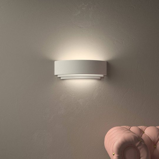 Astro Amalfi 380 vitt keramisk vägglampa 38 cm