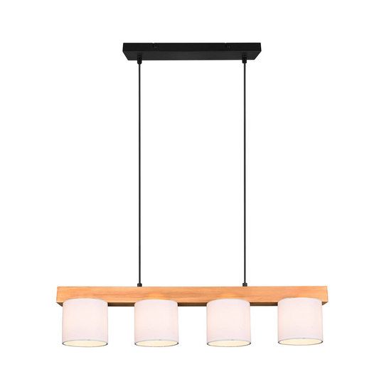 Pendellampa Cameron, 4 lampor, vit