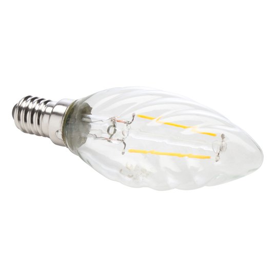 LED-kronljuslampa E14 4,5 W 927 klar vriden