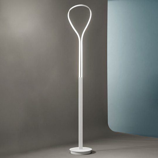 LED-golvlampa Blossom av aluminium