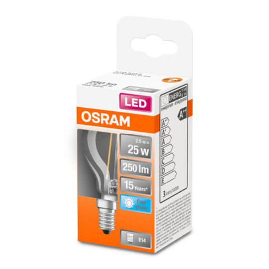 OSRAM Classic P LED-lampa E14 2,5W 4 000 K klar
