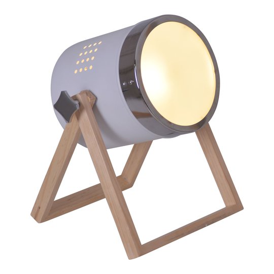 Bordslampa Tim vit-silver