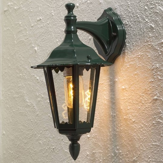 Utomhusvägglampa Firenze, hängande, 36 cm, grön