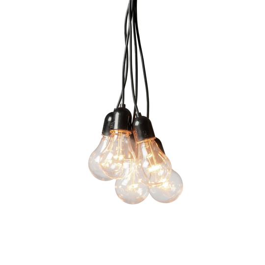 Istappsslinga 10 lampor LED (Svart)
