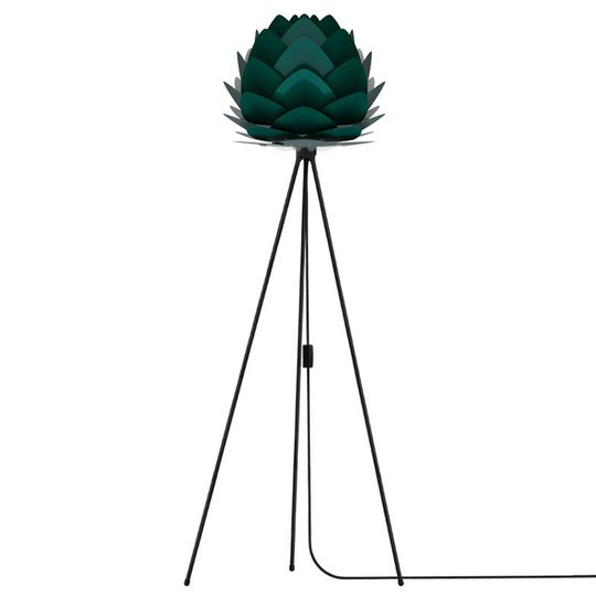 UMAGE Aluvia mini golvlampa svart/grön