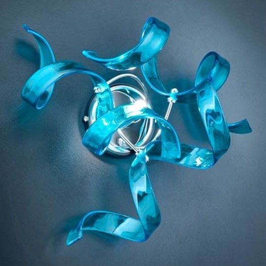 Ovanlig vägglampa BLUE