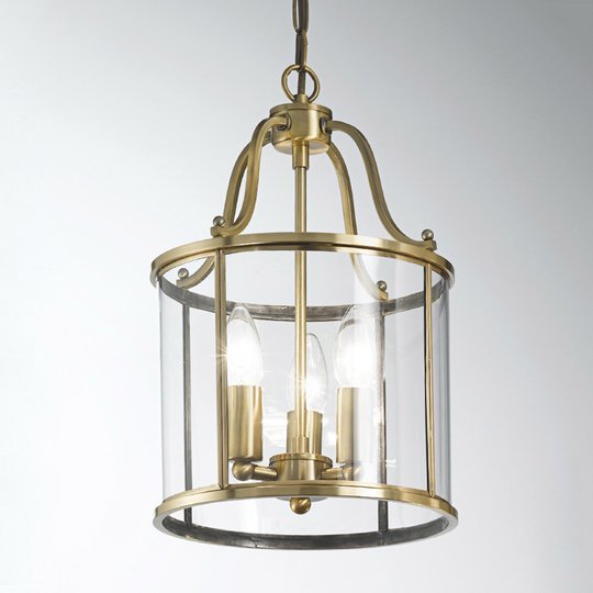 Rund lanternform - taklampan Rieka 25 cm