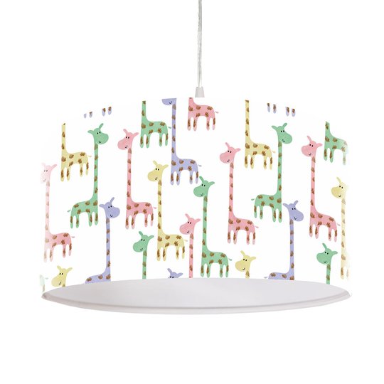 Hänglampa Giraff med tryckt skärm Ø 40 cm