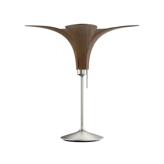 UMAGE Jazz bordslampa ek mörk, fot stål