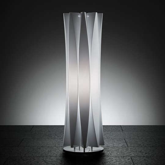 Smakfull bordslampa BACH, höjd 73 cm, vit