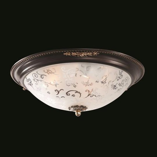 Elegant glas-taklampa Diametrik - brons